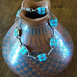 Double D Ranch Inlay Zuni Bracelet